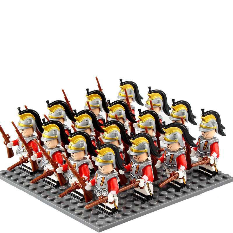 16pcs/set The Spanish Cuirassier Cavalry Army Set Minifigures Toys Gift