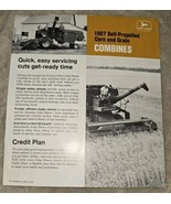 John Deere 1967 Self Propelled Corn &amp; Grain  Combines Brochure Printed 1966 - £20.72 GBP