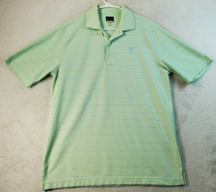 Greg Norman Polo Shirt Mens Size Medium Green Polyester Short Sleeve Logo Collar - £10.42 GBP