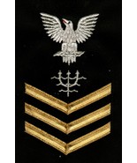 USN  RATING BADGE OT1 OCEAN SYSTEMS TECHNICIAN PO1  E-6 GOLD ON BLACK MALE - $13.78 CAD