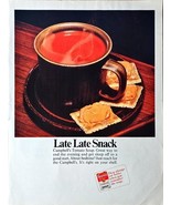 Campbells Tomato Soup Late night cracker snack peanut butter - 1965 VTG ... - $14.66 CAD