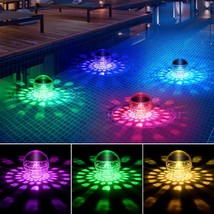 Floating Pool Lights,Solar Pool Lights With Rgb Color Changing Ip68 Sola... - £53.48 GBP