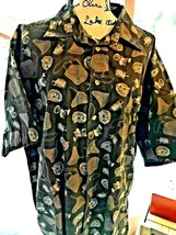 Men&#39;s Authentic Outfitters Roundtree &amp; Yorke Fishing Theme Shirt XL 004-11 - $6.88
