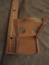 Chair miniature dollhouse furniture wood 4 inches - $14.84