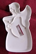 White Plastic Angel Christmas Cookie Cutters Crafts 3.25&quot; Tall GUC*  - $5.69