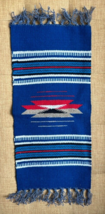 VTG Antique Chimayo Weaving Miniature Rug Southwest NEW MEXICO 20&quot;x9&quot; Tu... - $1,468.08 MXN