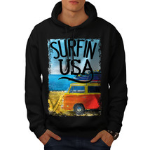 Surfin USA Poster Sweatshirt Hoody Summer Beach Men Hoodie - £16.73 GBP