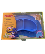 Nuby Sure Grip Miracle Mat Section Plate, Turquoise , Baby Toddler Silic... - £6.01 GBP