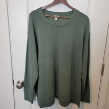 Orvis Olive Army Green Men&#39;s XXL Pullover Sweatshirt Small Stain See Photos - $239.21 MXN