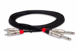 Hosa HPR-003X2 Pro Stereo Interconnect Cable - Dual REAN 1/4-inch TS Male to RCA - £18.48 GBP+