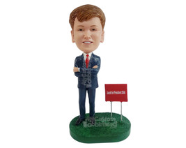 Custom Bobblehead Realtor with Sign Ready to Sell You A Dream Property - Careers - £69.84 GBP