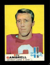 1969 Topps #101 Billy Gambrell Vg+ Lions *X83987 - £1.37 GBP
