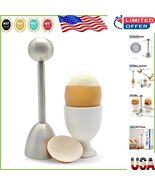 ICO Stainless Steel Egg Topper: Effortless Soft &amp; Hard Boiled Egg Cracker - $385.67 MXN
