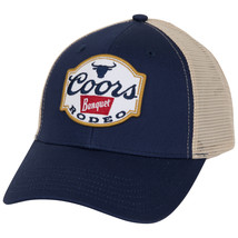 Coors Banquet Rodeo Logo Navy Colorway Adjustable Trucker Hat Multi-Color - £29.56 GBP