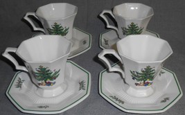 Set (4) Nikko CHRISTMASTIME PATTERN Cups and Saucers MADE IN JAPAN - $55.53 CAD