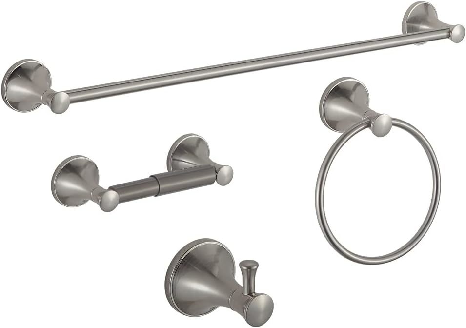 Bgl 4Pcs Bathroom Hardware Set,Brushed Nickel Bathroom Towel Rack Set,24... - $41.96