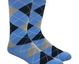 Dweebzilla Argyle Pattern Men&#39;s Dress Socks (Red, White &amp; Navy Blue) - £6.93 GBP