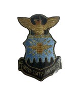 Vintage United States Air Force Patch, Gold Mylar 4.5&quot; X 3&quot; - $5.31