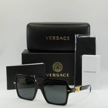 VERSACE VE4441 GB1/87 Black/Dark Gray 55-20-140 Sunglasses New Authentic - $166.59