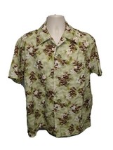 Kole Kole Forest Trees Adult Green XL Hawaiian Button Front Shirt - £18.51 GBP