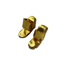 Vintage Barbie 1960s Gold Wedge &quot;Wedgies&quot; Shoes -Dinner At Eight #946 - $465.81 MXN