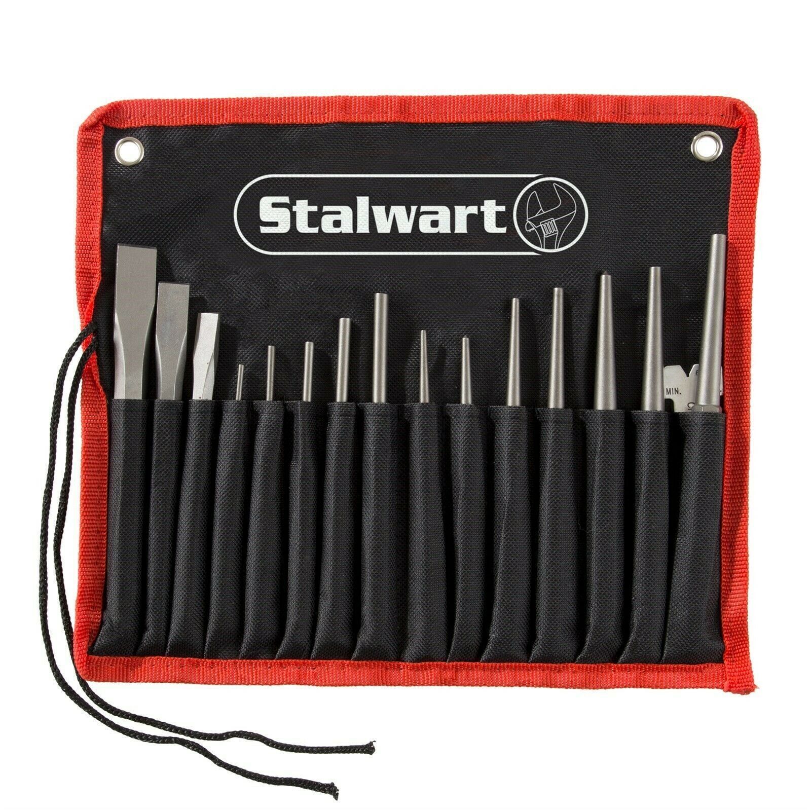 16 Pc Punch and Chisel Set Tapered and Pin Punches Cold Chisels Case Gauge - $43.99
