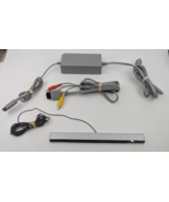 OEM Nintendo Wii Power Supply Ac Adapter + Wired Sensor Bar+ AV Cables F... - $19.68