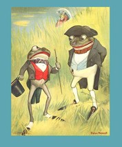Mr Frog Sets Out to Get His Gal Original 1901 Mother Goose Book by Peter... - $32.90