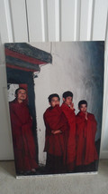 Blown up color Photograph entitled Four young Monks before Morning Praye... - $195.00