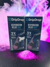 *2* Drip Drop Dehydration Relief  Berry Electrolyte  EXP: 12/2026 &amp; 07/2027 - £11.86 GBP