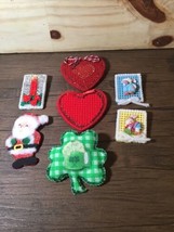 Vintage Brooch Holiday Pins Handmade 7 Pins Lot - $6.21