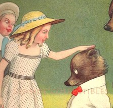 Tim &amp; Tilly Meet 3 Bears Antique 1901 Mother Goose Illustration by Peter Newell  - £26.29 GBP