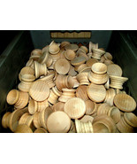 LOT OF 24 PIECES NEW UNFINISHED SANDED SOLID WOODEN EGG OR OBJECT HOLDER... - $32.42 CAD