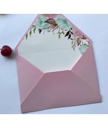 50pcs Pearl Paper custom envelopes,acrylic invitation cards envelopes,en... - $32.00