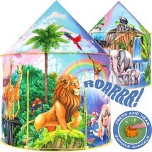 W&amp;O Jungle Adventure Pop-Up Play Tent with Animal Sounds – Kids Indoor/O... - $48.66 CAD
