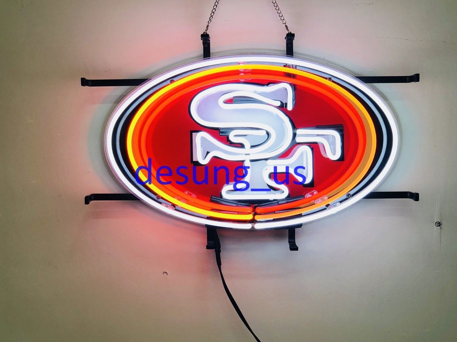 Primary image for New San Francisco 49ers Light Neon Sign 24" with HD Vivid Printing Technology