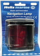 Hella Marine 002984335 Port Navigation Light 2Nm Red LENS/BLACK Housing 12V-NEW - £34.16 GBP