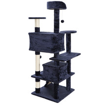 53&quot; Cat Tree Tower Activity Center Large Playing For Rest House Condo Blue - £70.10 GBP