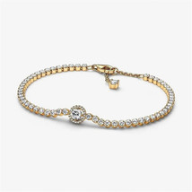 925Sterling Silver Pandora Rhinestone Bracelet,Delicate Bracelet, Gifts For Her  - £16.77 GBP