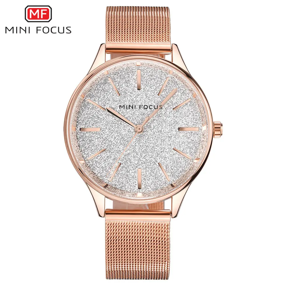 Luxury Ladies Watch For Women Quartz Wristwatches Mesh Steel - £20.70 GBP