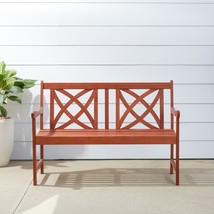 Outdoor Patio 4-foot Wood Garden Bench - £203.06 GBP