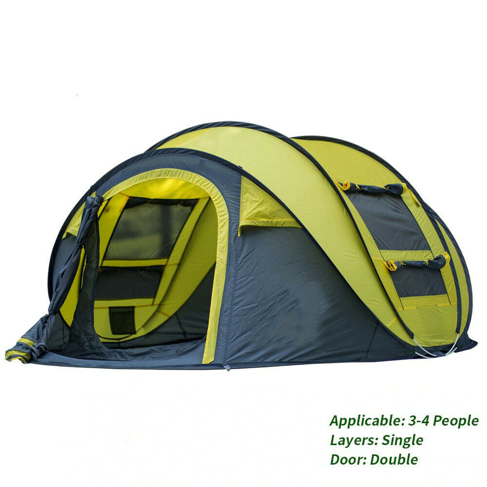 Outdoor Tent Camping Throw Pop Up Tent High Quality Waterproof Travel Ca... - $255.71
