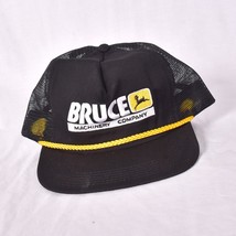 Bruce Machinery Company Men&#39;s Base Ball Cap Snap Back Black &amp; Gold - $10.77