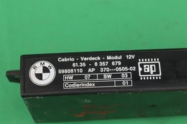 BMW E36 318i 325i 328i M3 Convertible Soft Top Roof Control Module 61.35-8357679 image 4