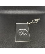 Metallica Etched Acrylic Transparent Keychain With Clip - £7.86 GBP