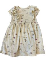 Disney Princess Girls Dress With Ruffle Sleeves &amp; Belle Print Size 3T Ye... - $4.80