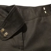 Madison Studio Black Capris Belt Loops Pockets Rebecca Fit Wide Waistband Size 4 - £11.27 GBP