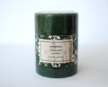 Pier 1 Imports EVERGREEN Pillar Candle 3”x4” Christmas New - £11.81 GBP