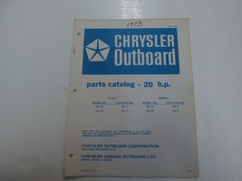 1973 Chrysler Hors-Bord 20 HP Parties Catalogue 202 203 He H Être B Usine OEM - £17.22 GBP