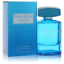 Perry Ellis Aqua Cologne By Perry Ellis Eau De Toilette Spray 3.4 oz - £27.14 GBP